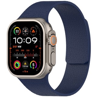 Dây đeo từ tính silicon mềm có hoa văn vải thiều cho Apple watch Ultra 46 / 44 / 40 / 49 / 45 / 41 / 42 / 38 / 45mm i-watch Series Ultra / 10 / 9 / 8 / 7 / 6 / 5 / 4 / 3 / 2 / 1