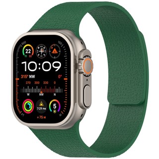 Dây đeo từ tính silicon mềm có hoa văn vải thiều cho Apple watch Ultra 46 / 44 / 40 / 49 / 45 / 41 / 42 / 38 / 45mm i-watch Series Ultra / 10 / 9 / 8 / 7 / 6 / 5 / 4 / 3 / 2 / 1