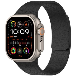 Dây đeo từ tính silicon mềm có hoa văn vải thiều cho Apple watch Ultra 46 / 44 / 40 / 49 / 45 / 41 / 42 / 38 / 45mm i-watch Series Ultra / 10 / 9 / 8 / 7 / 6 / 5 / 4 / 3 / 2 / 1