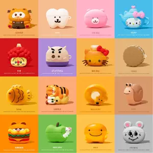 Vỏ tai nghe silicon hoạt hình mới cho vỏ AirPods4 Vỏ bảo vệ tai nghe dễ thương Phong cách mới cho vỏ bảo vệ tai nghe AirPodsPro2 Tương thích với vỏ AirPodsPro Vỏ AirPods2gen