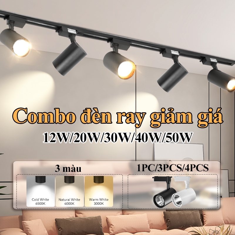 CHUANGYANG Đèn rọi ray đèn ray treo trần 12W 20W 30W 40W 50W 220V COB ...
