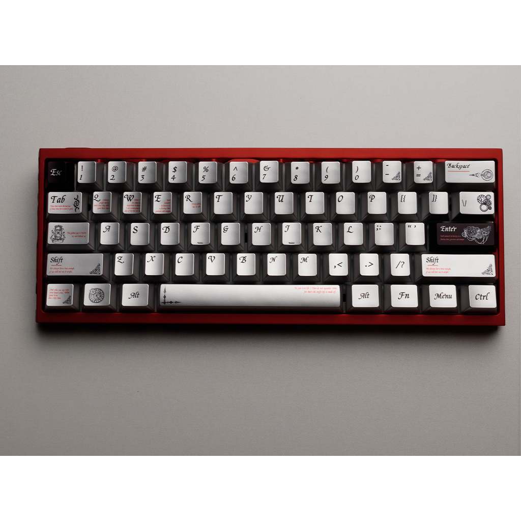 Bộ Keycaps phủ kim loại Womier Timeless 112 phím Cherry Profile dành cho bàn phím cơ 61 / 64 / 66 / 68 / 84 / 87 phím | BigBuy360 - bigbuy360.vn
