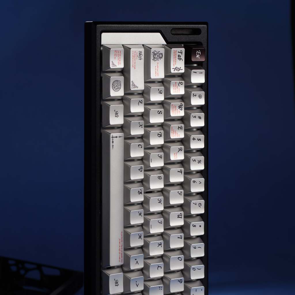 Bộ Keycaps phủ kim loại Womier Timeless 112 phím Cherry Profile dành cho bàn phím cơ 61 / 64 / 66 / 68 / 84 / 87 phím | BigBuy360 - bigbuy360.vn