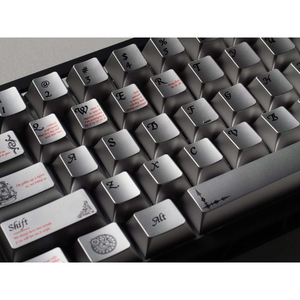 Bộ Keycaps phủ kim loại Womier Timeless 112 phím Cherry Profile dành cho bàn phím cơ 61 / 64 / 66 / 68 / 84 / 87 phím | BigBuy360 - bigbuy360.vn