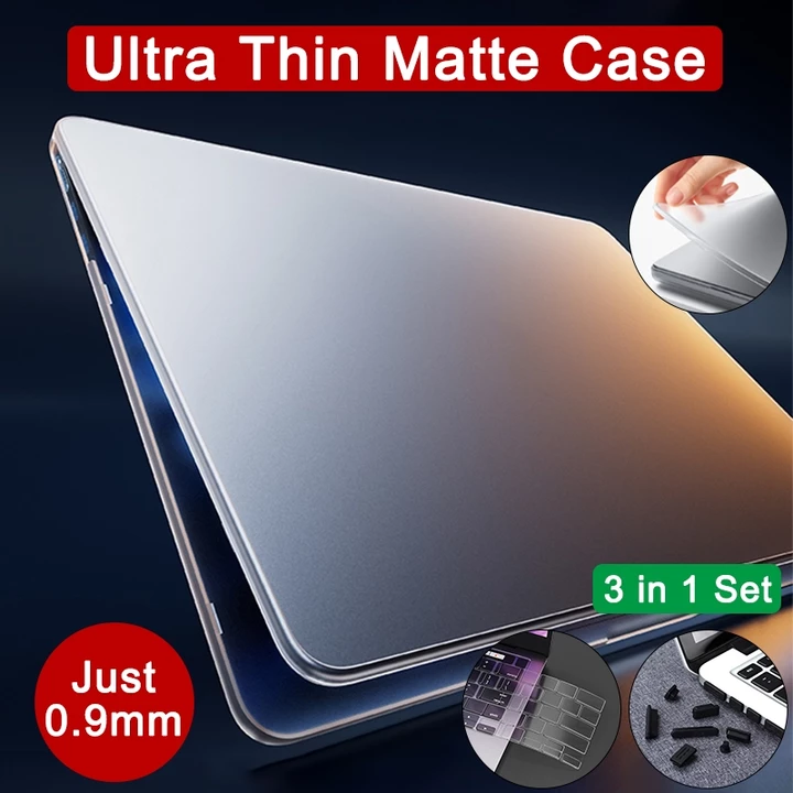 2026 Mới Siêu Mỏng Matte Dành Cho Macbook Air 13 Inch M5 A3449 M4 A3240 Air 15 Inch M5 A34448 M4 A3241 Pro14 M5 A3434 A3426 Air M1 A2337 Pro13 M1 M2 A2338 Air13 A1932 A2179 Air M2