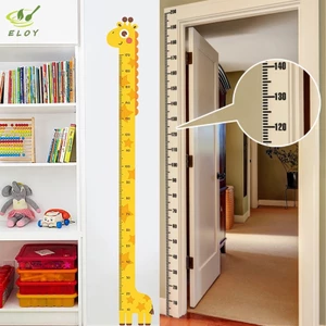 1 Miếng Dán Tường Động Vật Hoạt Hình Đo Chiều Cao Động Vật Hươu Cao Cổ Thước Tăng Trưởng Trẻ Em Biểu Đồ Tăng Trưởng Cho Trẻ Em Phòng Ngủ Bé Mầm Non VN