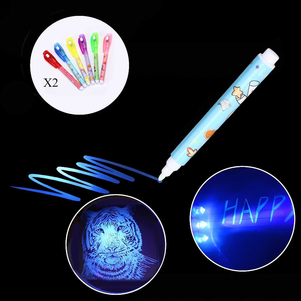 Bút Tàng Hình Invisible UV Magic Pen 12 chiếc | Shopee Việt Nam