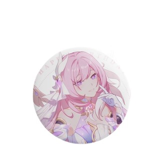 Trò Chơi Honkai Tác Động 3 Elysia Huy Hiệu Nút Cài Áo Cosplay Bộ Sưu Tập Đồ Chơi Túi Trang Trí Quà Tặng 58mm