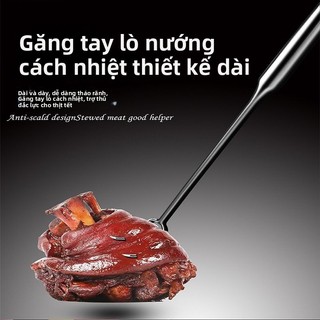 💦[4343 Người Đánh Giá] Móc Thịt Nướng Tay Cầm Dài Chống Cháy Móc Thịt Nướng Móc Thịt Heo 1NKU