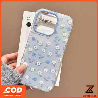 Ốp Lưng Cho OPPO Reno16F Reno15F Reno 14F Reno 14 Pro Reno13 F Reno11 Pro Reno10Pro Reno8T Reno8Z Reno7Z Reno6Z Reno8 Reno5 Reno4 Vỏ Điện Thoại TPU Chống Sốc IMD Hoa Màu Xanh Đẹp