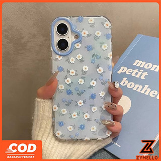 Ốp Lưng Cho OPPO Reno16F Reno15F Reno 14F Reno 14 Pro Reno13 F Reno11 Pro Reno10Pro Reno8T Reno8Z Reno7Z Reno6Z Reno8 Reno5 Reno4 Vỏ Điện Thoại TPU Chống Sốc IMD Hoa Màu Xanh Đẹp