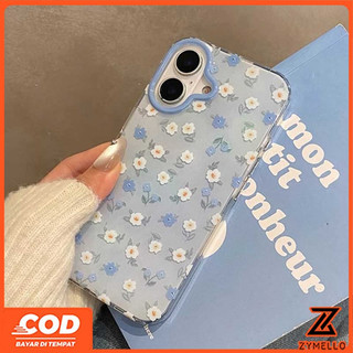 Ốp Lưng Cho OPPO Reno16F Reno15F Reno 14F Reno 14 Pro Reno13 F Reno11 Pro Reno10Pro Reno8T Reno8Z Reno7Z Reno6Z Reno8 Reno5 Reno4 Vỏ Điện Thoại TPU Chống Sốc IMD Hoa Màu Xanh Đẹp