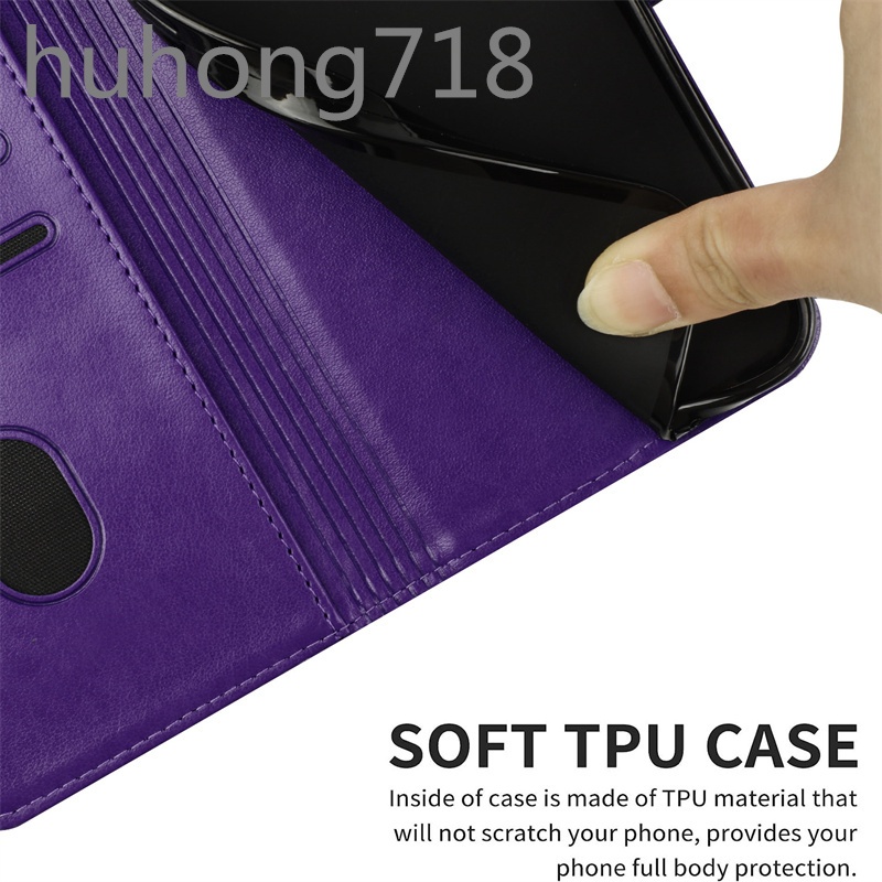 Dành Cho Samsung Galaxy Z Fold 3 4 5 X Cover 4 4S 5 6 Pro 7 G390 5G Ốp Lưng Ví Da Flip Vỏ Có Hộp Đựng Thẻ