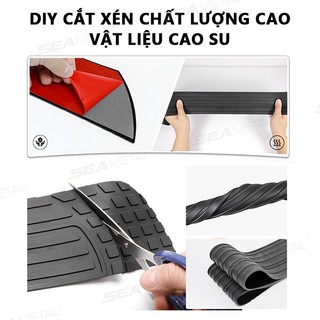 SEAMETAL cốp xe phía sau Ốp lưng bảo vệ dải cửa cao su Tấm bảo vệ 104x8.5cm Mouldings Pad Trim Cover Strip Kiểu dáng xe hơi