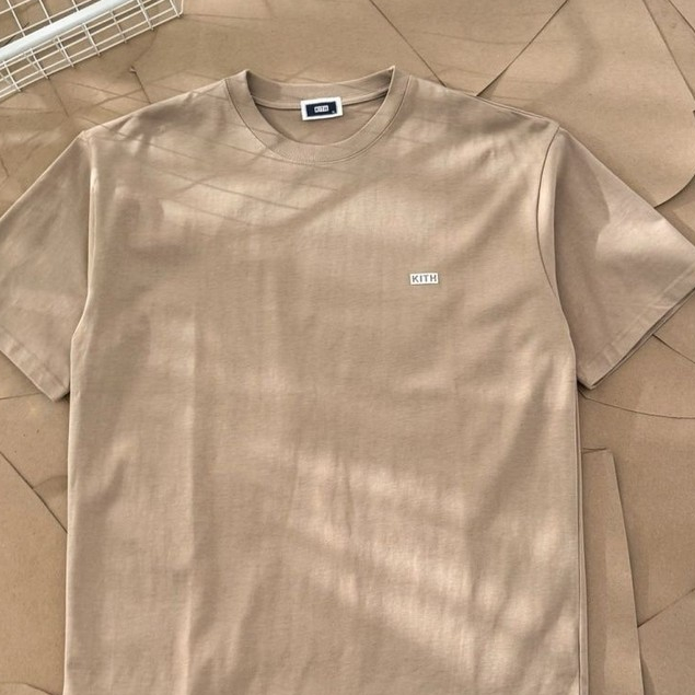 KITH Đổ Xô logo Mỹ Áo Thun Tay Ngắn Cotton Nguyên Chất Mùa Hè Rời Nam Nữ Thường Ngày Phù Hợp Với