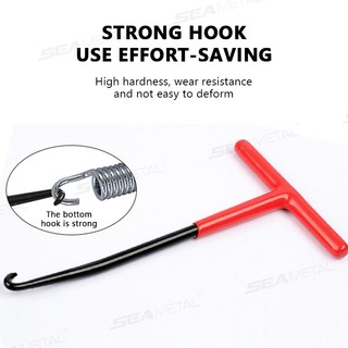 SEAMETAL 1 Cái / 2 Cái Xả Lò Xo Kéo Dụng Cụ Xe Máy Xả Lò Xo Móc T Tay Cầm Lò Xo Móc Cờ Lê Lò Xo Kéo Dụng Cụ Loại Bỏ