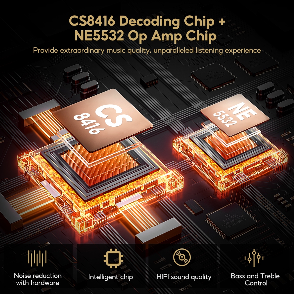 Bộ khuếch đại tai nghe AIYIMA DAC-A2 DAC có điều khiển âm trầm Đầu vào PC-USB / Quang học / Đồng trục Tai nghe RCA / 3.5mm Ouput Bộ chuyển đổi âm thanh máy tính để bàn kỹ thuật số sang Analog 5V 24Bit 192kHz | BigBuy360 - bigbuy360.vn