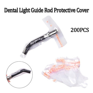 200pcs LED dùng một lần bảo dưỡng ánh sáng đầu bằng nhựa bao gồm các tay áo bảo dưỡng nha khoa Hướng dẫn ánh sáng