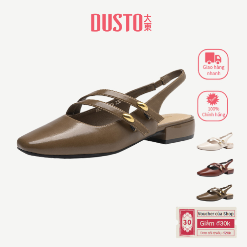 DUSTO Giày Cao Gót Nữ Giày Cao Gót Dày Thanh Lịch Mũi Vuông DW25X0090A