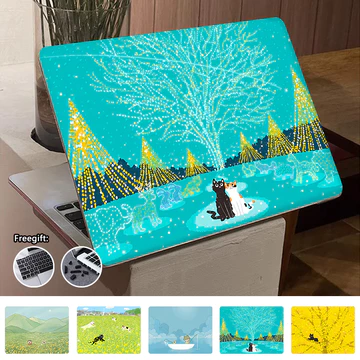 Ốp In Hình Minh Họa Dễ Thương Cho 2025 Macbook Air13 M4 A3240 Pro14 M4 A3112 A3401 A3185 Air15 M4 A3241 Pro16 M4 A3186 A3403 Air M1 A2337 Pro13 M2 M1 A2338 Air13.3 A1466 Pro15 2017