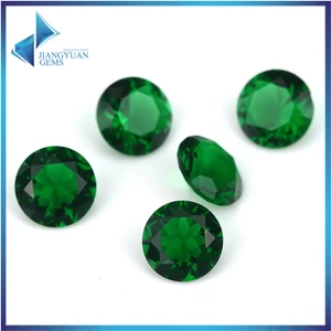 Đá Thủy Tinh Tổng Hợp Cho Trang Sức DIY - Kích Thước 4~10mm, Tròn và Màu Xanh