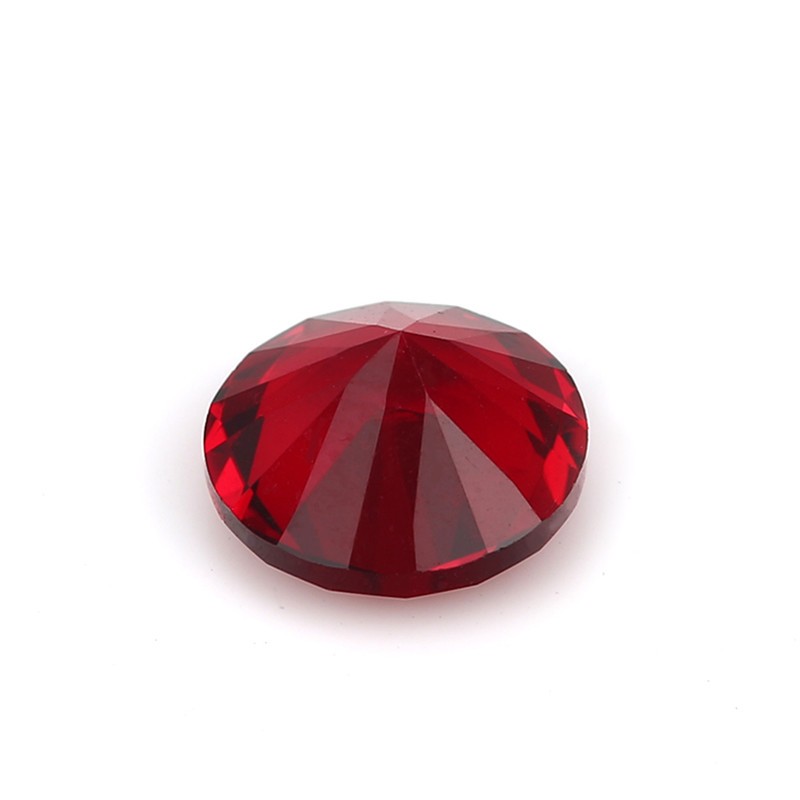 Đá quý tổng hợp thủy tinh màu garnet kích thước 4~10mm - phù hợp DIY trang sức