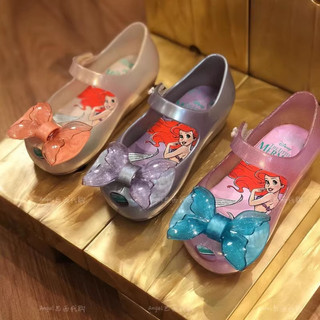 2025 Phong Cách Mới Giày Trẻ Em Melissa Nàng Tiên Cá Đế Mềm Miệng Cá Bé Gái Dép Dễ Thương