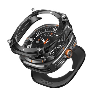 Ốp bảo vệ kim loại Cyber thích hợp cho vỏ mạ điện Samsung Galaxy Watch Ultra 47MM / Galaxy Watch 8 44MM
