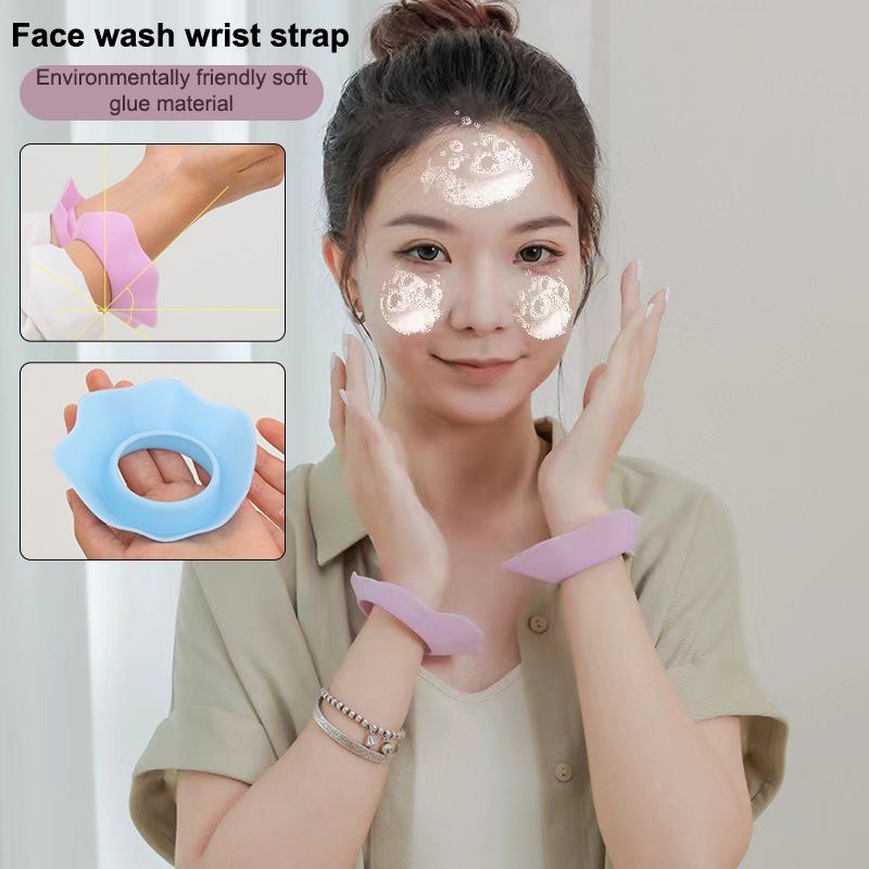 Diaper & CORED 1 Cặp Dây Giặt Cổ Tay Silicon S / M / L Dây Đeo Tay Mềm Để Rửa Mặt Rửa Nước Ngăn Ngừa Độ Ướt Cổ Tay Washband YTH