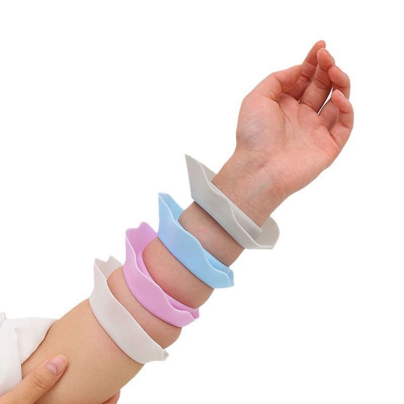 Diaper & CORED 1 Cặp Dây Giặt Cổ Tay Silicon S / M / L Dây Đeo Tay Mềm Để Rửa Mặt Rửa Nước Ngăn Ngừa Độ Ướt Cổ Tay Washband YTH