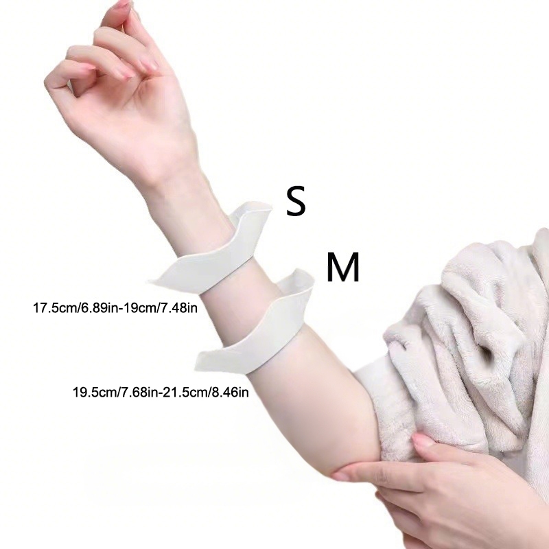 Diaper & CORED 1 Cặp Dây Giặt Cổ Tay Silicon S / M / L Dây Đeo Tay Mềm Để Rửa Mặt Rửa Nước Ngăn Ngừa Độ Ướt Cổ Tay Washband YTH