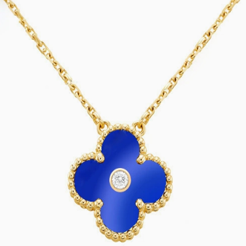 Vòng cổ cỏ ba lá Zircon thời trang dành cho nữ Quà tặng ngày lễ