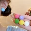 Bông tai bóng kẹo màu kim bạc thời trang cao cấp đơn giản và đa năng dành cho nữ
