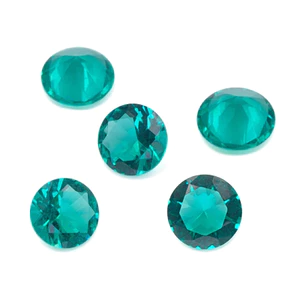 200 Chiếc 100 Chiếc Tròn Cắt AQ9 Đá Thủy Tinh Rời Đá Quý Tổng Hợp Cho Trang Sức DIY 4mm ~ 10mm