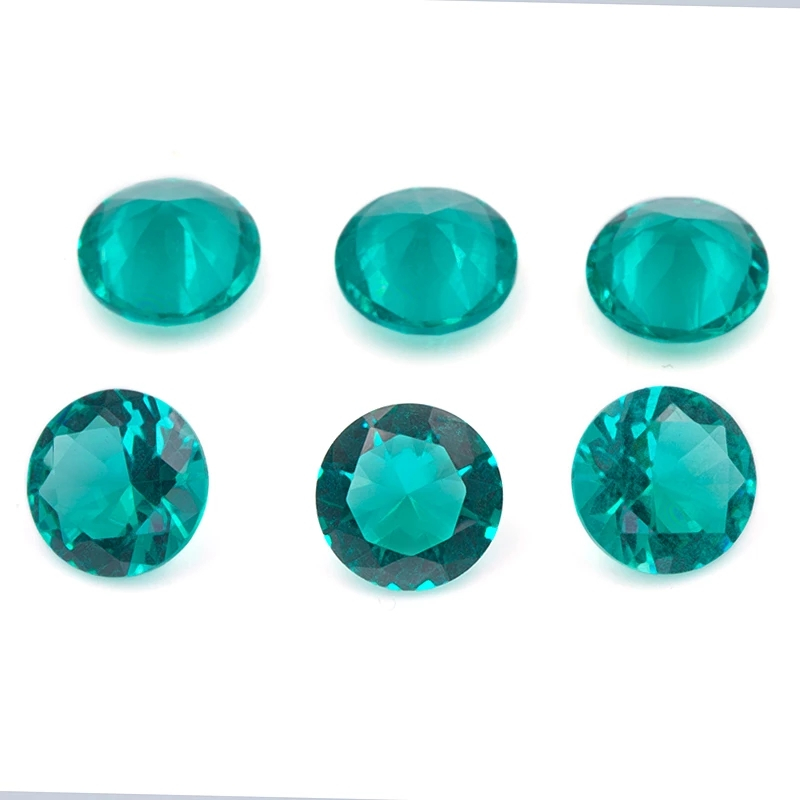 200 Chiếc 100 Chiếc Tròn Cắt AQ9 Đá Thủy Tinh Rời Đá Quý Tổng Hợp Cho Trang Sức DIY 4mm ~ 10mm