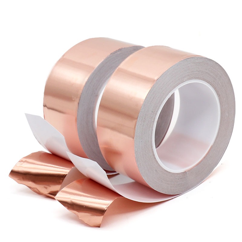 Băng keo đồng dẫn điện 5 / 8 / 10 / 15 / 20 / 25 / 30 / 40 / 50 / 60mm Băng keo đồng một mặt