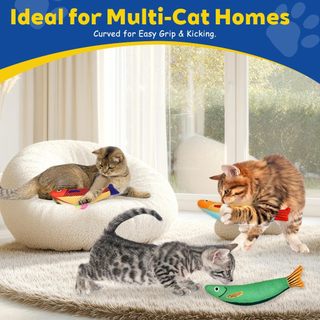 Mèo Catnip Đồ Chơi Cá Saury, Mèo Đồ Chơi Tương Tác Mèo Con Kicker Cho Trong Nhà Kitty Tập Thể Dục Đồ Cho Thú Cưng Đồ Chơi Mèo Mô Phỏng Cá