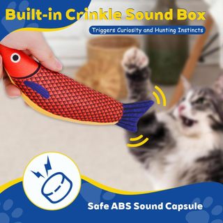 Mèo Catnip Đồ Chơi Cá Saury, Mèo Đồ Chơi Tương Tác Mèo Con Kicker Cho Trong Nhà Kitty Tập Thể Dục Đồ Cho Thú Cưng Đồ Chơi Mèo Mô Phỏng Cá