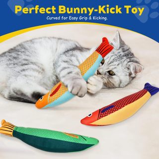 Mèo Catnip Đồ Chơi Cá Saury, Mèo Đồ Chơi Tương Tác Mèo Con Kicker Cho Trong Nhà Kitty Tập Thể Dục Đồ Cho Thú Cưng Đồ Chơi Mèo Mô Phỏng Cá