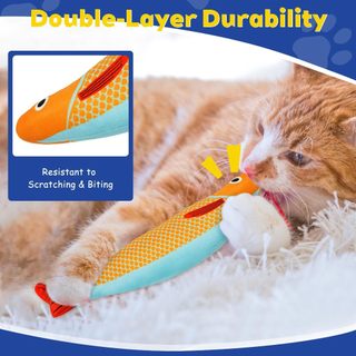 Mèo Catnip Đồ Chơi Cá Saury, Mèo Đồ Chơi Tương Tác Mèo Con Kicker Cho Trong Nhà Kitty Tập Thể Dục Đồ Cho Thú Cưng Đồ Chơi Mèo Mô Phỏng Cá