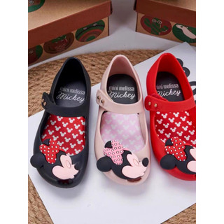 Giày Trẻ Em Melissa Brazil 2025 Mới Mickey Minnie Girls Hoạt Hình Giày Sandal Đế Mềm
