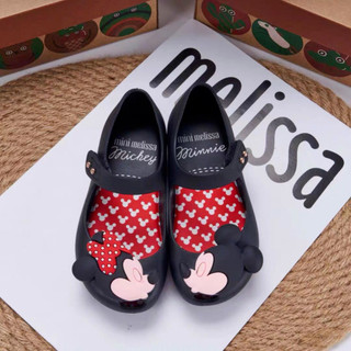 Giày Trẻ Em Melissa Brazil 2025 Mới Mickey Minnie Girls Hoạt Hình Giày Sandal Đế Mềm