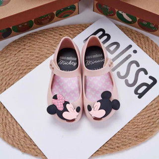 Giày Trẻ Em Melissa Brazil 2025 Mới Mickey Minnie Girls Hoạt Hình Giày Sandal Đế Mềm