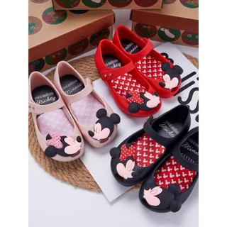 Giày Trẻ Em Melissa Brazil 2025 Mới Mickey Minnie Girls Hoạt Hình Giày Sandal Đế Mềm