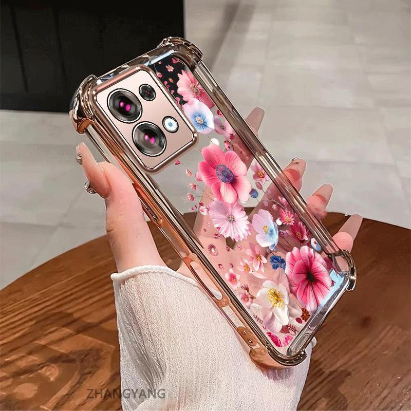 Ốp Lưng Cho infinix note 30 4G Vỏ Điện Thoại Chống Sốc Mạ Điện Thẩm Mỹ Độ Nét Cao Và Đẹp Nhiều Màu Hoa Silicon TPU Mềm