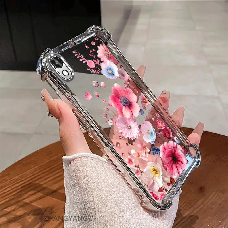 Ốp Lưng Dành Cho vivo Y91C Y93 Y1S Ốp Điện Thoại Chống Sốc Mạ Điện Thẩm Mỹ Độ Nét Cao Và Đẹp Nhiều Màu Hoa Silicon TPU Mềm