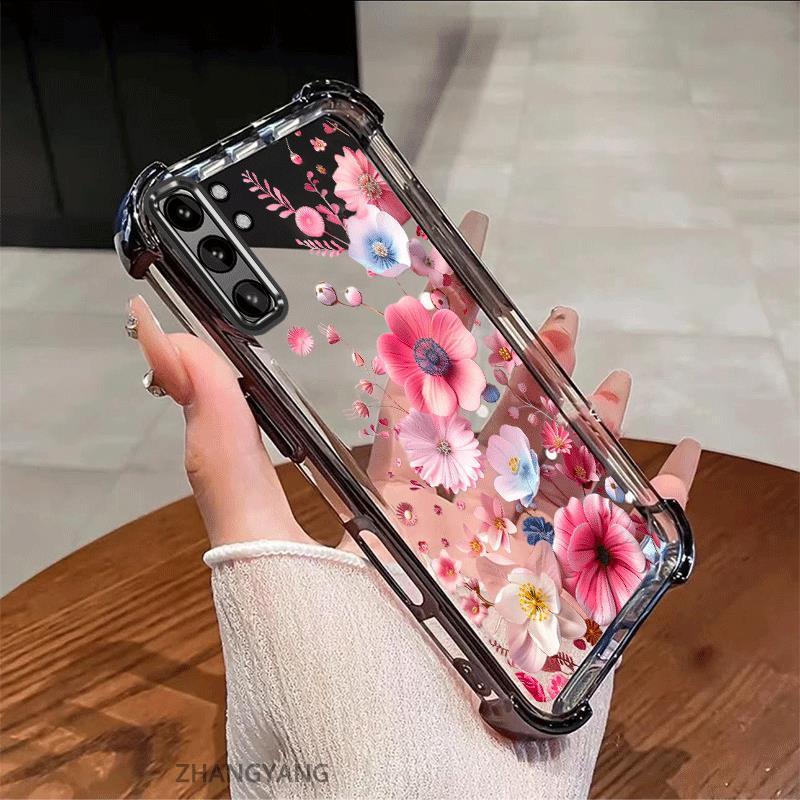 Ốp Lưng Dành Cho Samsung note 10 note 10 Pro note 10 Plus Vỏ Điện Thoại Chống Sốc Mạ Điện Thẩm Mỹ Độ Nét Cao Và Đẹp Nhiều Màu Hoa Silicon TPU Mềm