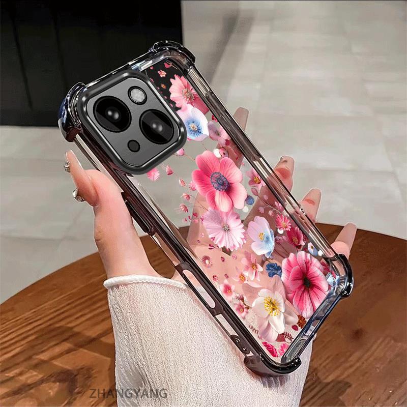 Ốp Lưng Cho Tecno spark Go1 spark Go 2025 Vỏ Điện Thoại Chống Sốc Mạ Điện Thẩm Mỹ Độ Nét Cao Và Đẹp Nhiều Màu Hoa Silicon TPU Mềm Trường Hợp