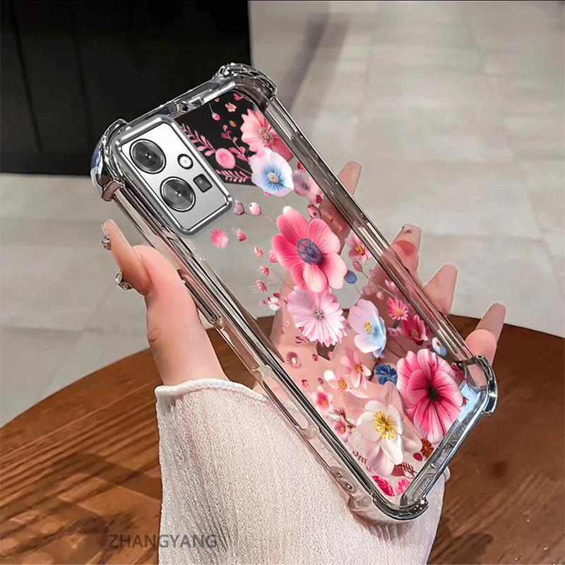 Ốp Lưng Dành Cho vivo Y75 5G Y33s 5G Y55 5G Vỏ Điện Thoại Chống Sốc Mạ Điện Thẩm Mỹ Độ Nét Cao Và Đẹp Nhiều Màu Hoa Silicon TPU Mềm