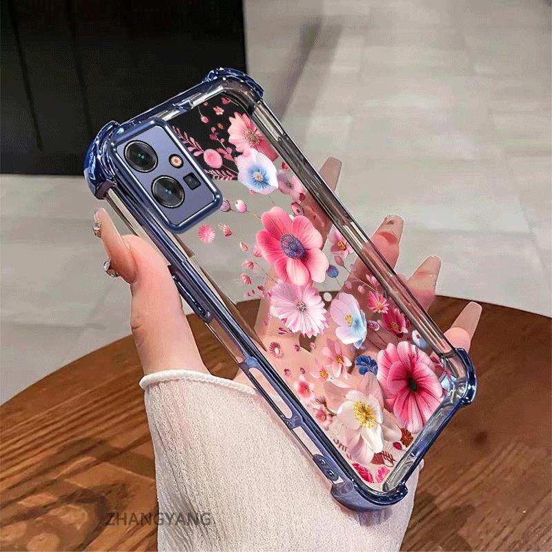 Ốp Lưng Dành Cho vivo Y75 5G Y33s 5G Y55 5G Vỏ Điện Thoại Chống Sốc Mạ Điện Thẩm Mỹ Độ Nét Cao Và Đẹp Nhiều Màu Hoa Silicon TPU Mềm
